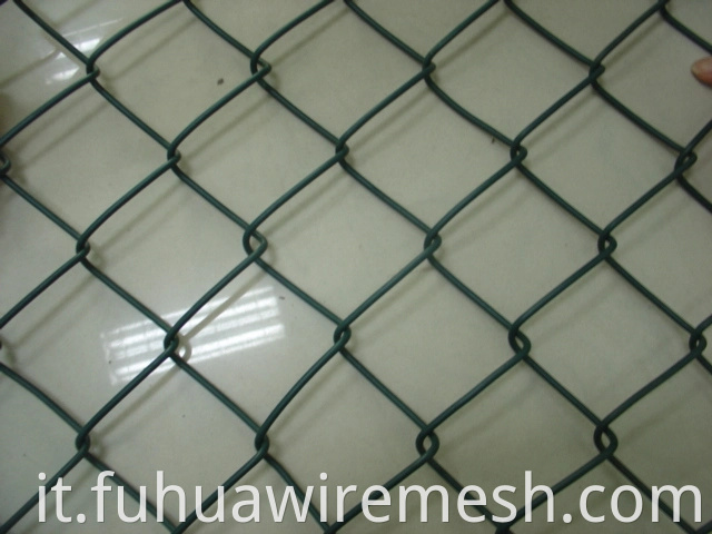Galvanizzata Fence a rete a filo del collegamento a catena di rivestimento in PVC